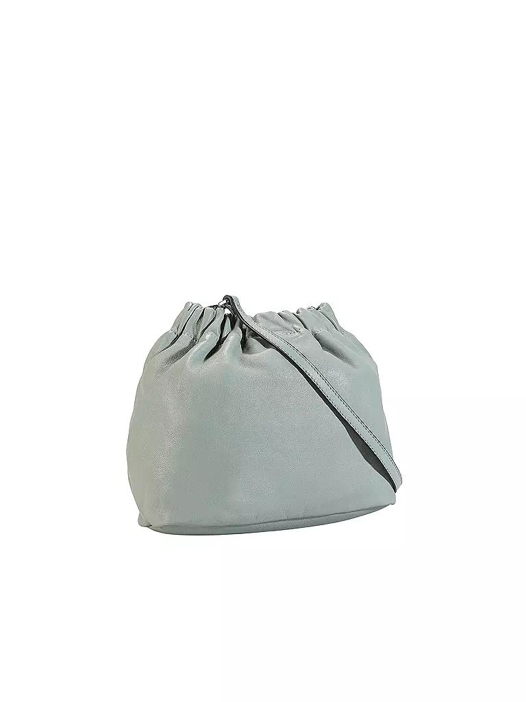 LIEBESKIND BERLIN | Ledertasche - Bucket Bag RUFFLE Small | schwarz