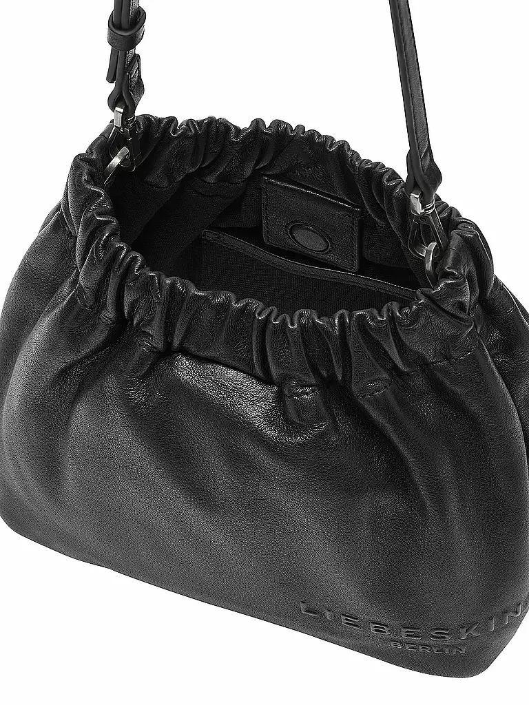LIEBESKIND BERLIN | Ledertasche - Bucket Bag RUFFLE Small | hellgrün