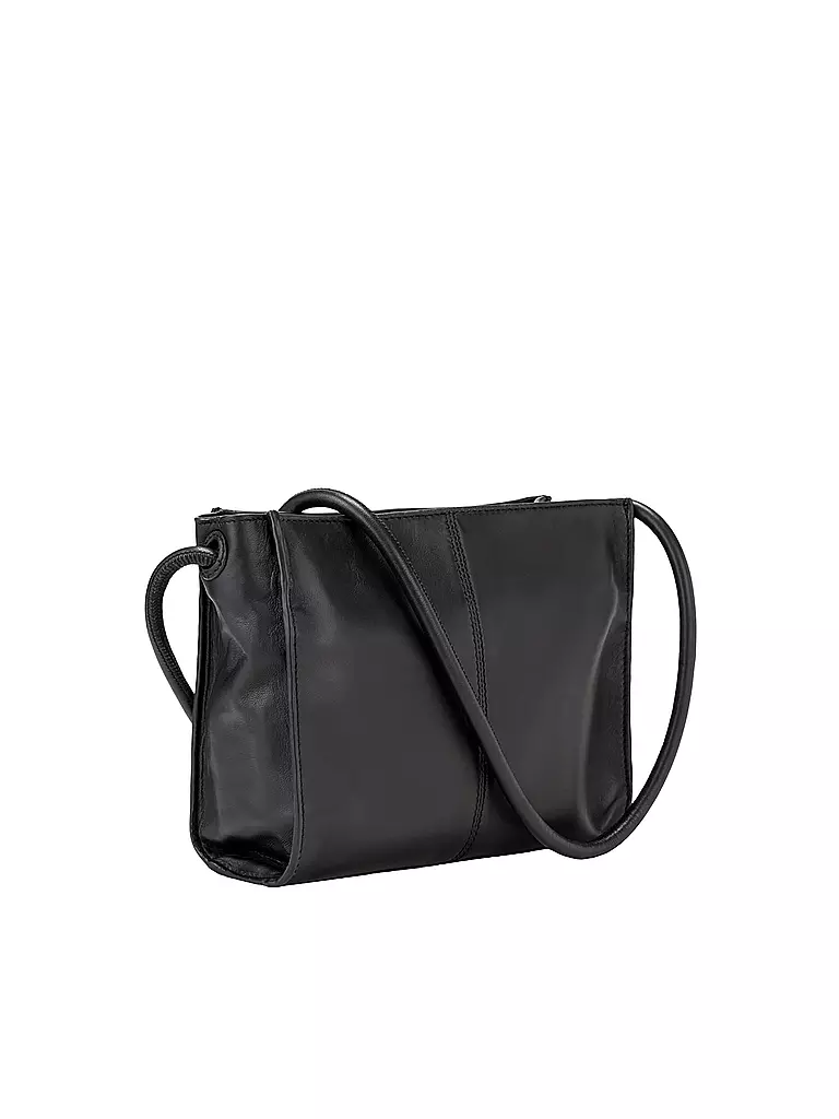 LIEBESKIND BERLIN | Ledertasche - Crossbody "Drawstring" M | schwarz