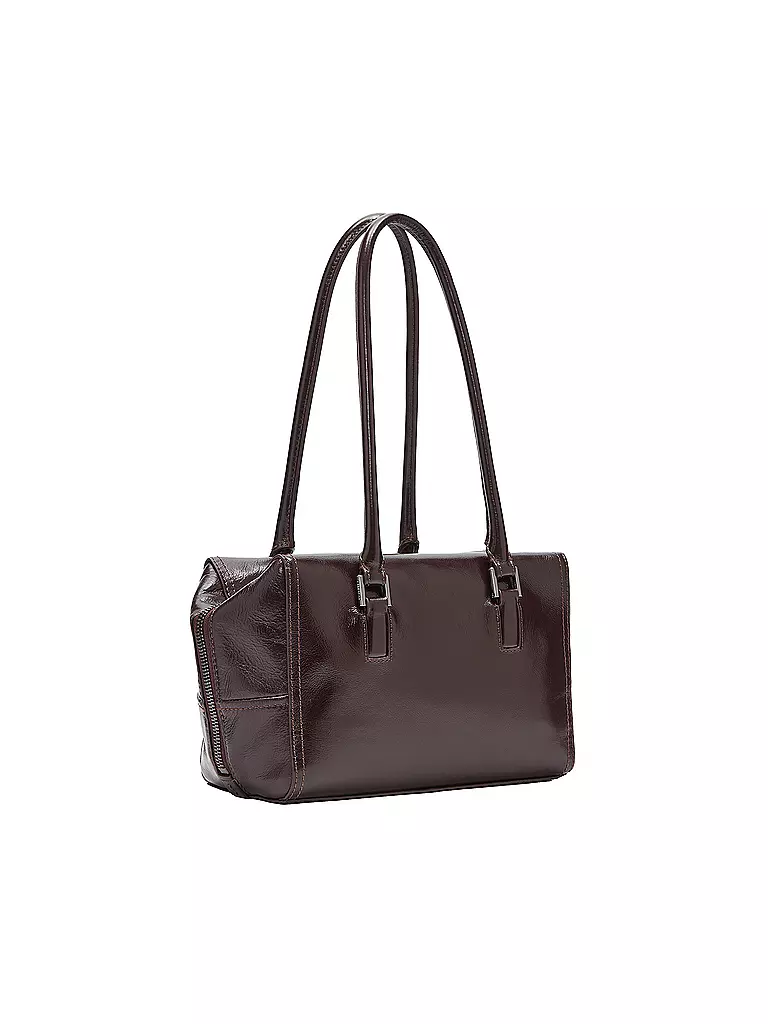 LIEBESKIND BERLIN | Ledertasche - Henkeltasche KAYLA Small | dunkelrot