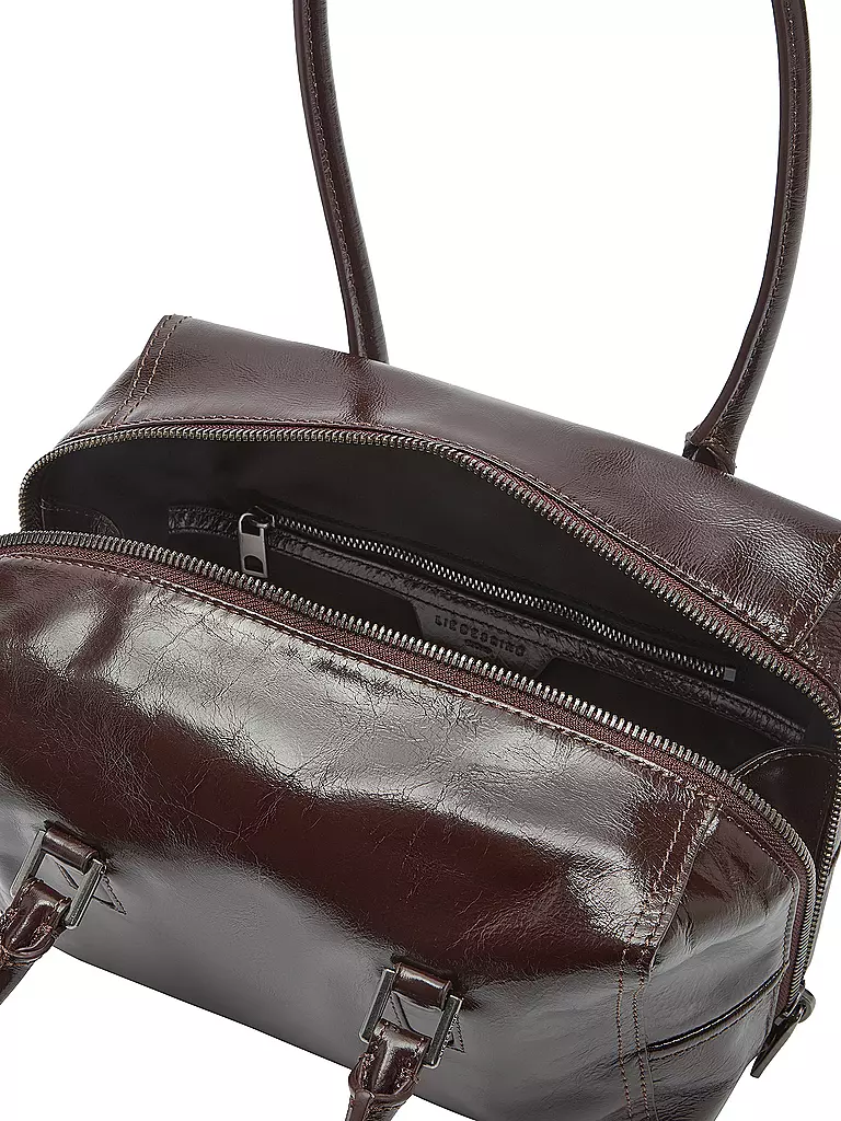 LIEBESKIND BERLIN | Ledertasche - Henkeltasche KAYLA Small | dunkelrot
