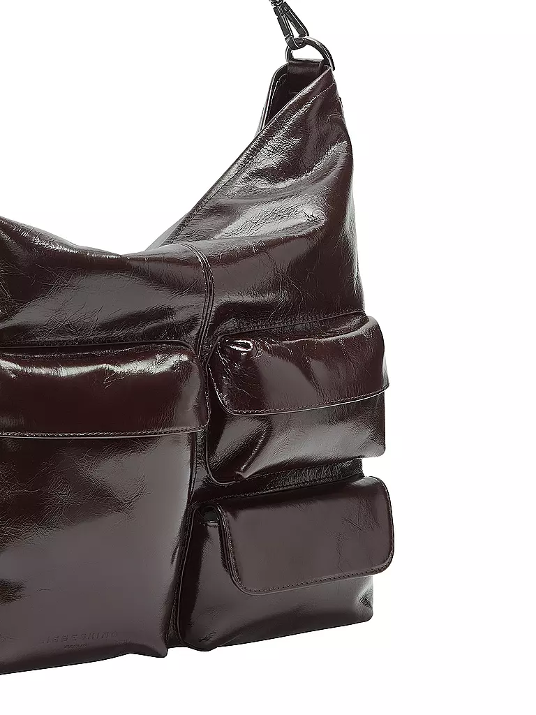 LIEBESKIND BERLIN | Ledertasche - Hobo Bag Medium | dunkelrot