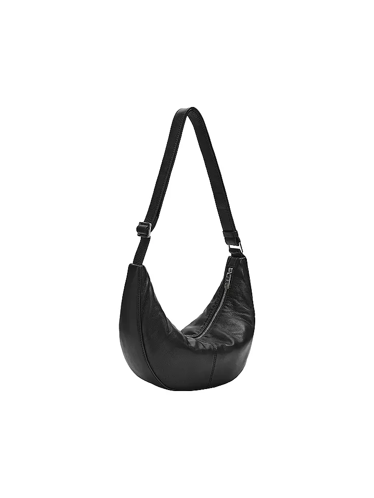 LIEBESKIND BERLIN | Ledertasche - Hobo Bag MOON Small | schwarz