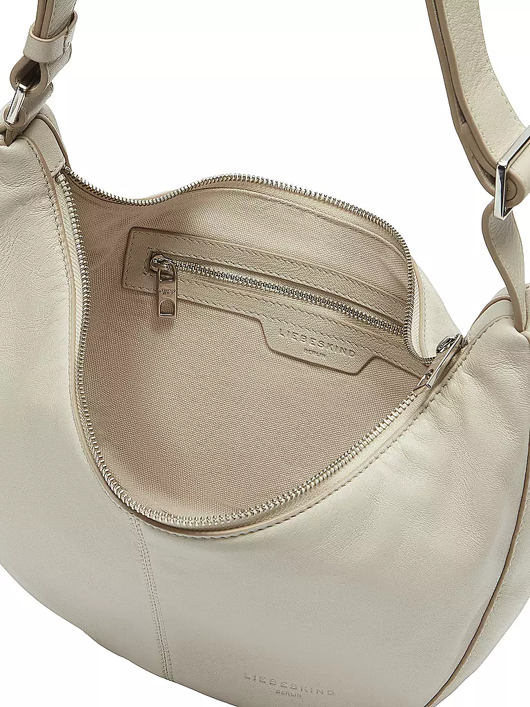 LIEBESKIND BERLIN | Ledertasche - Hobo Bag MOON Small | schwarz