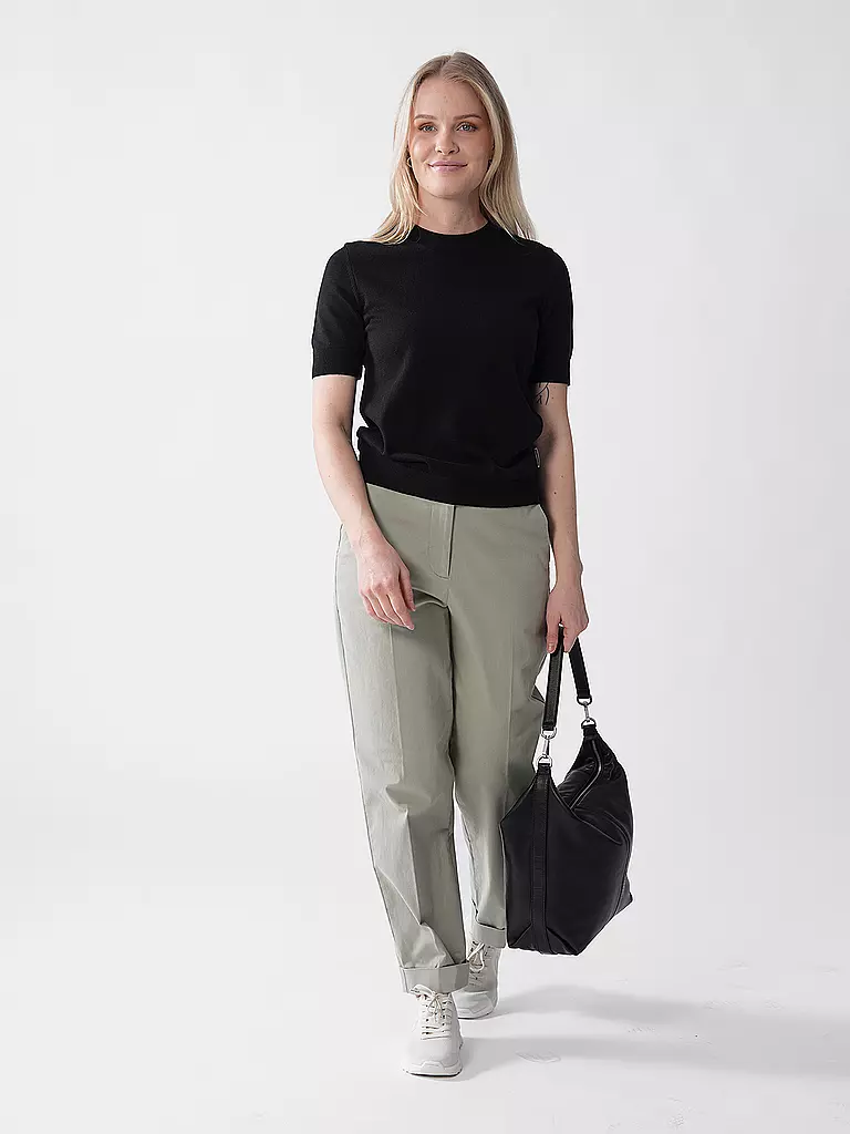 LIEBESKIND BERLIN | Ledertasche - Hobo Bag PARIS Medium | schwarz