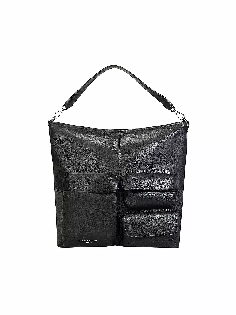 LIEBESKIND BERLIN | Ledertasche - Hobo Bag | schwarz