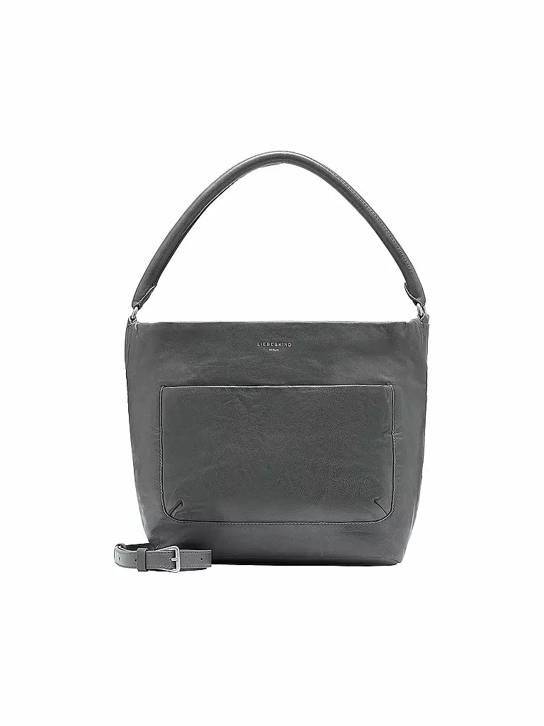 LIEBESKIND BERLIN | Ledertasche - Hobo EVER Medium | grau