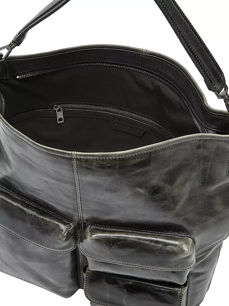 LIEBESKIND BERLIN | Ledertasche - Hobo Medium  | olive