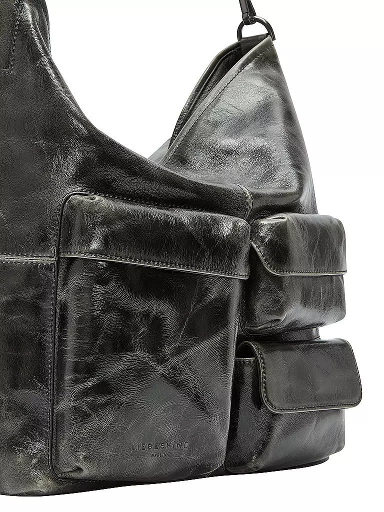 LIEBESKIND BERLIN | Ledertasche - Hobo Medium  | olive