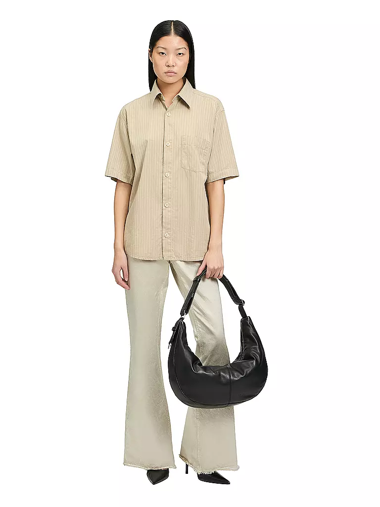 LIEBESKIND BERLIN | Ledertasche - Hobo MOON Medium | schwarz