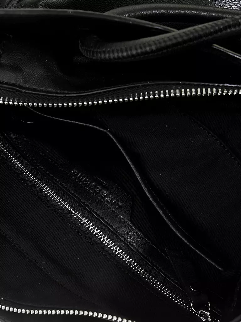 LIEBESKIND BERLIN | Ledertasche - Shopper "Drawstring" M | schwarz