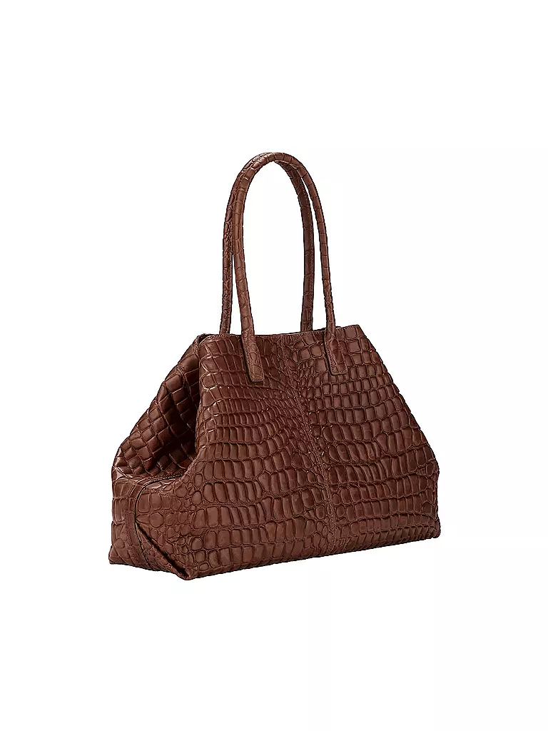 LIEBESKIND BERLIN | Ledertasche - Shopper "Malibu Chealsea Shopper L" | braun