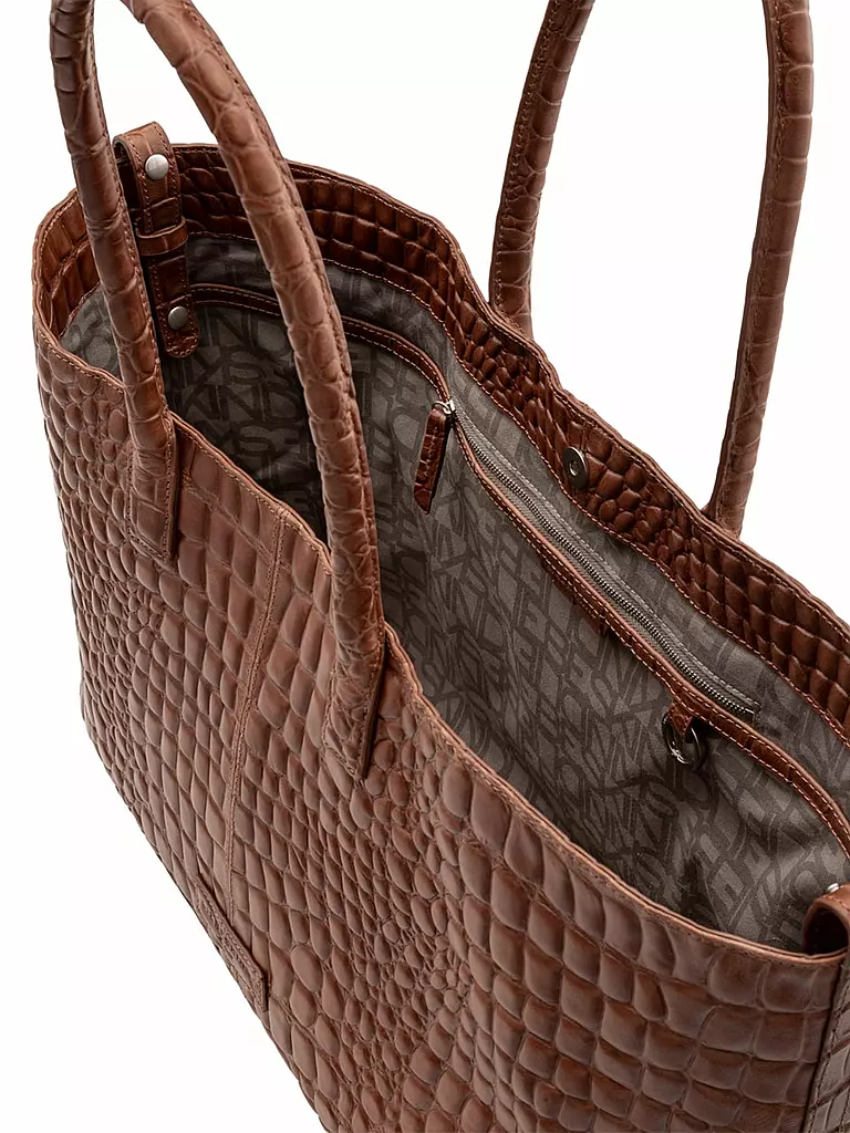 LIEBESKIND BERLIN | Ledertasche - Shopper "Malibu Chealsea Shopper L" | braun