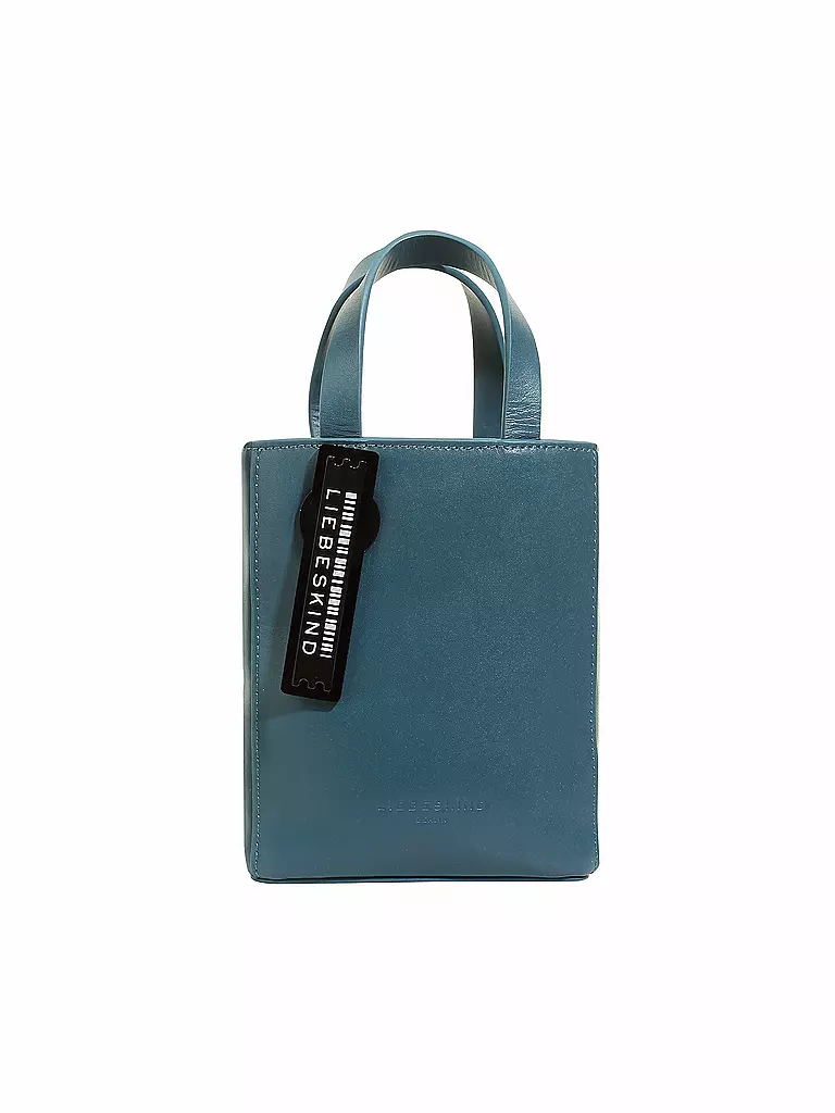 LIEBESKIND BERLIN | Ledertasche - Shopper Paper Bag XS | petrol