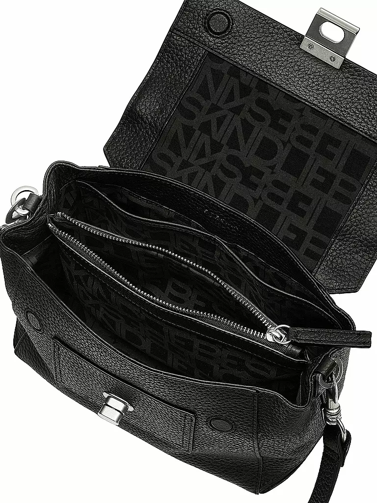 LIEBESKIND BERLIN | Ledertasche - Umhängetasche " Satchel S " | schwarz