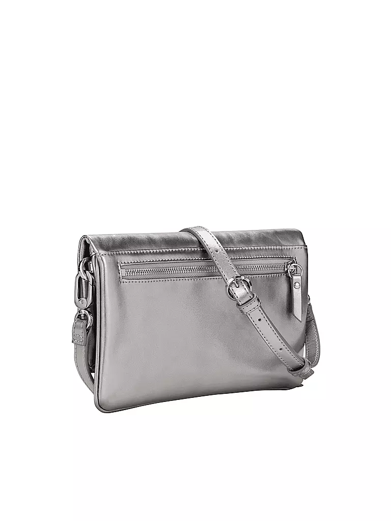 LIEBESKIND BERLIN | Ledertasche - Umhängetasche "Aloe" | silber