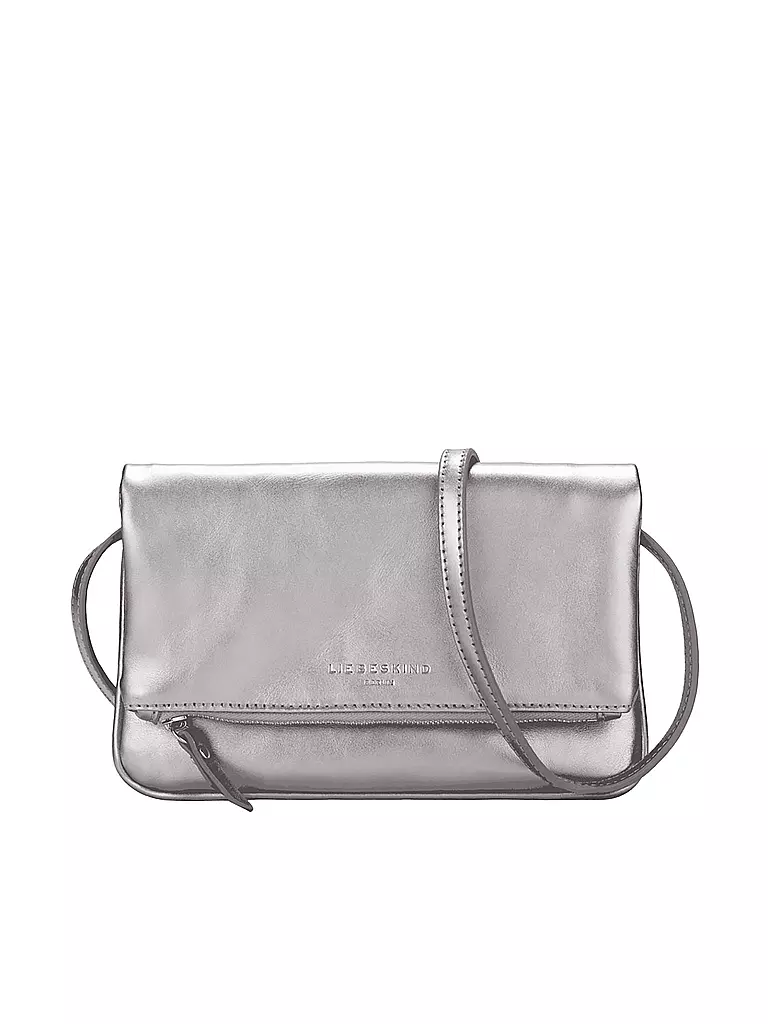 LIEBESKIND BERLIN | Ledertasche - Umhängetasche "Aloe S" | silber