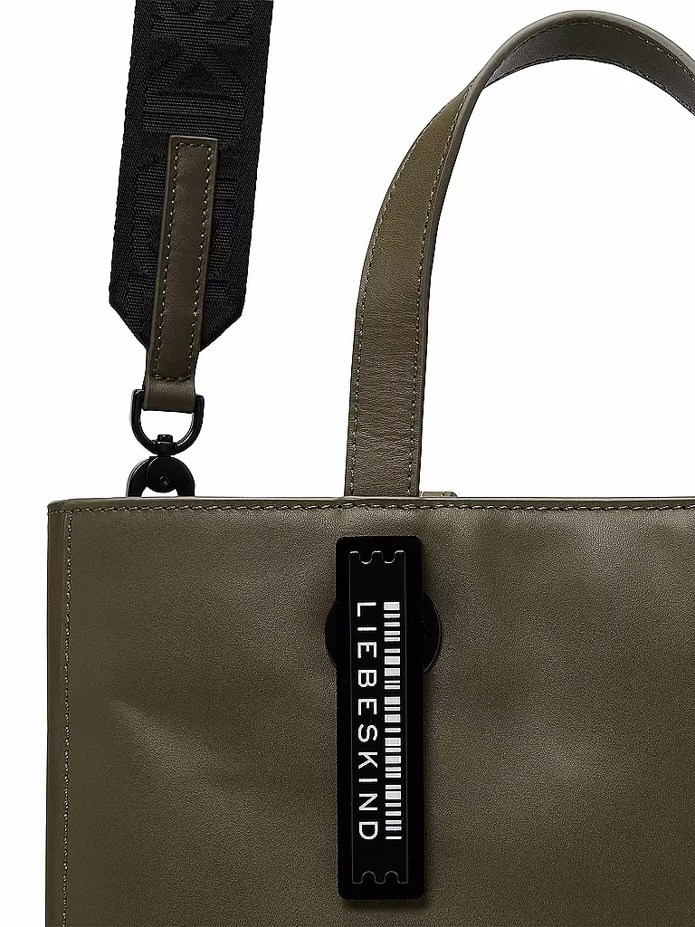 LIEBESKIND BERLIN | Ledertasche Shopper Paper Bag M | grün