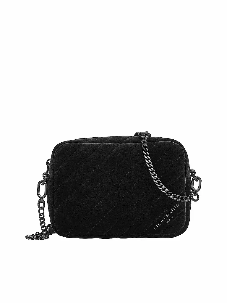 LIEBESKIND BERLIN | Samt Tasche - Crossbody Bag | schwarz