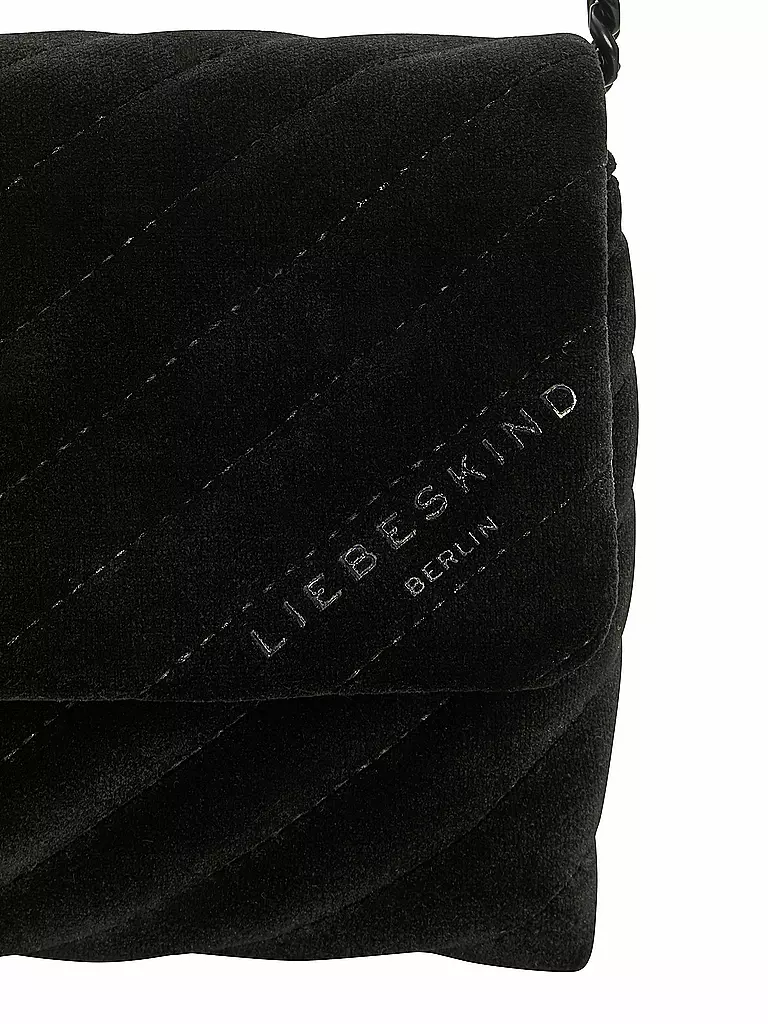 LIEBESKIND BERLIN | Samt Tasche - Crossbody Bag | schwarz
