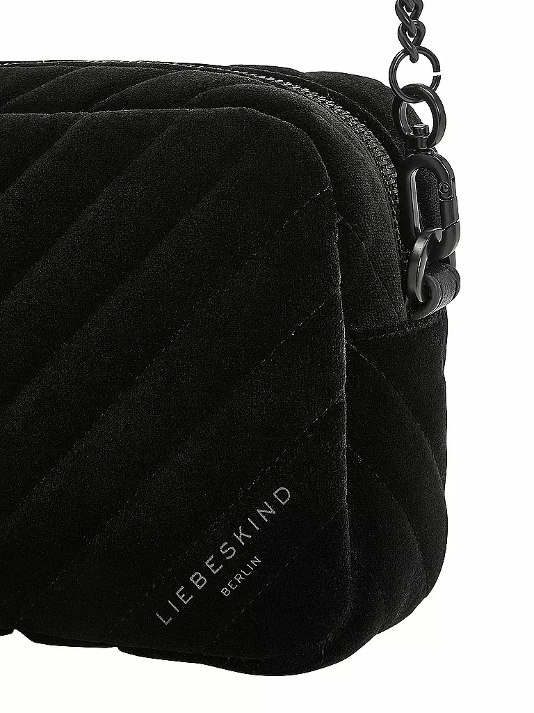 LIEBESKIND BERLIN | Samt Tasche - Crossbody Bag | schwarz