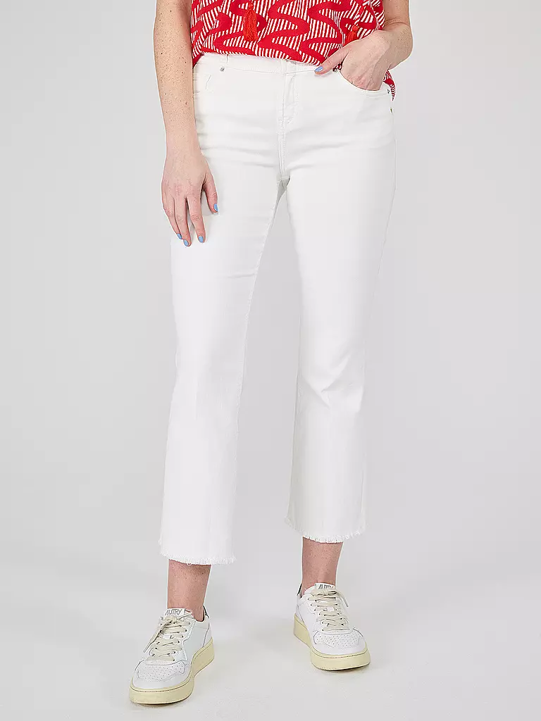 LIEBLINGSSTÜCK | Jeans Flared Fit 7/8 ONE OF USH | weiss