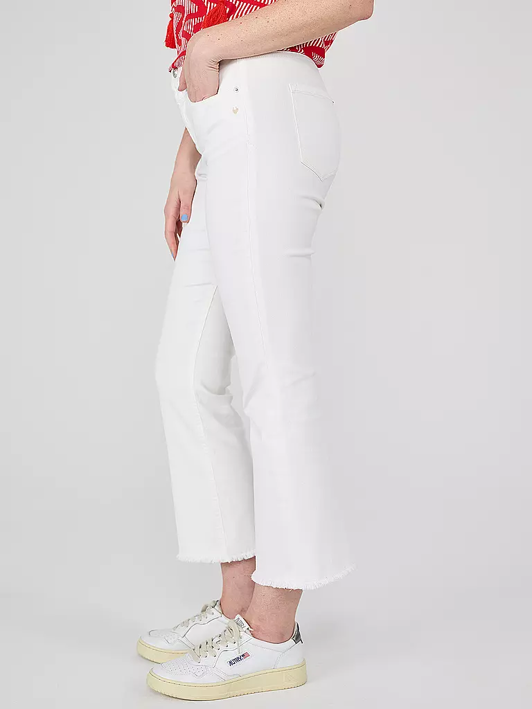 LIEBLINGSSTÜCK | Jeans Flared Fit 7/8 ONE OF USH | weiss