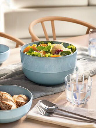 LIKE BY VILLEROY & BOCH | Servierschüssel 22cm PERLEMOR Aqua 