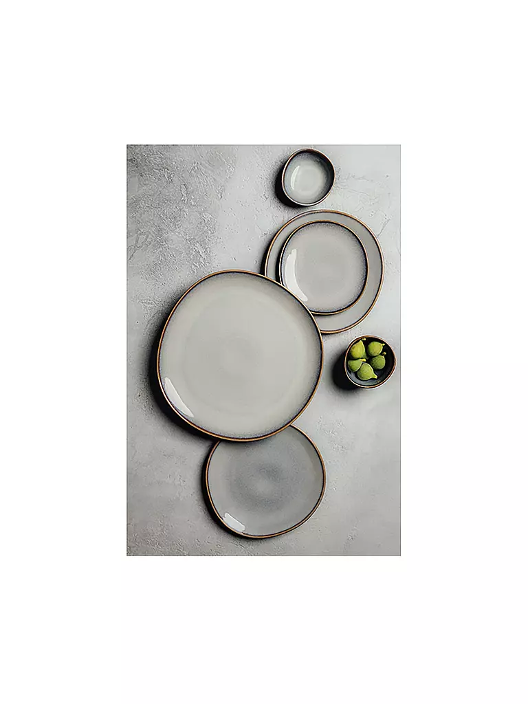 LIKE BY VILLEROY & BOCH | Brotteller 17cm Lave Beige | dunkelgrün