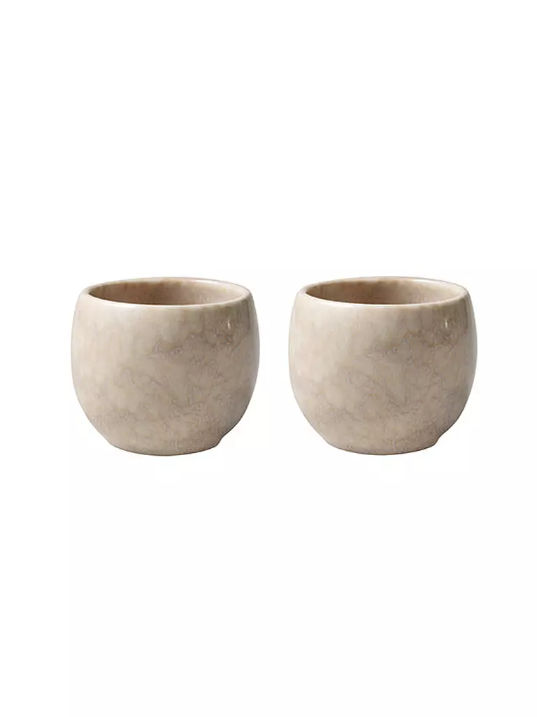 LIKE BY VILLEROY & BOCH | Eierbecher 2er Set 5,5cm Perlemor Sand | beige