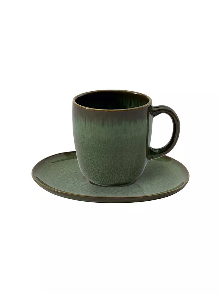 LIKE BY VILLEROY & BOCH | Kaffee-Untertasse LAVE VERT 15cm | dunkelgrün