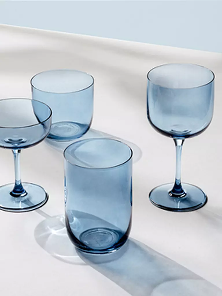 LIKE BY VILLEROY & BOCH | Longdrinkglas 2er Set LIKE GLASS 385ml Ice | hellblau