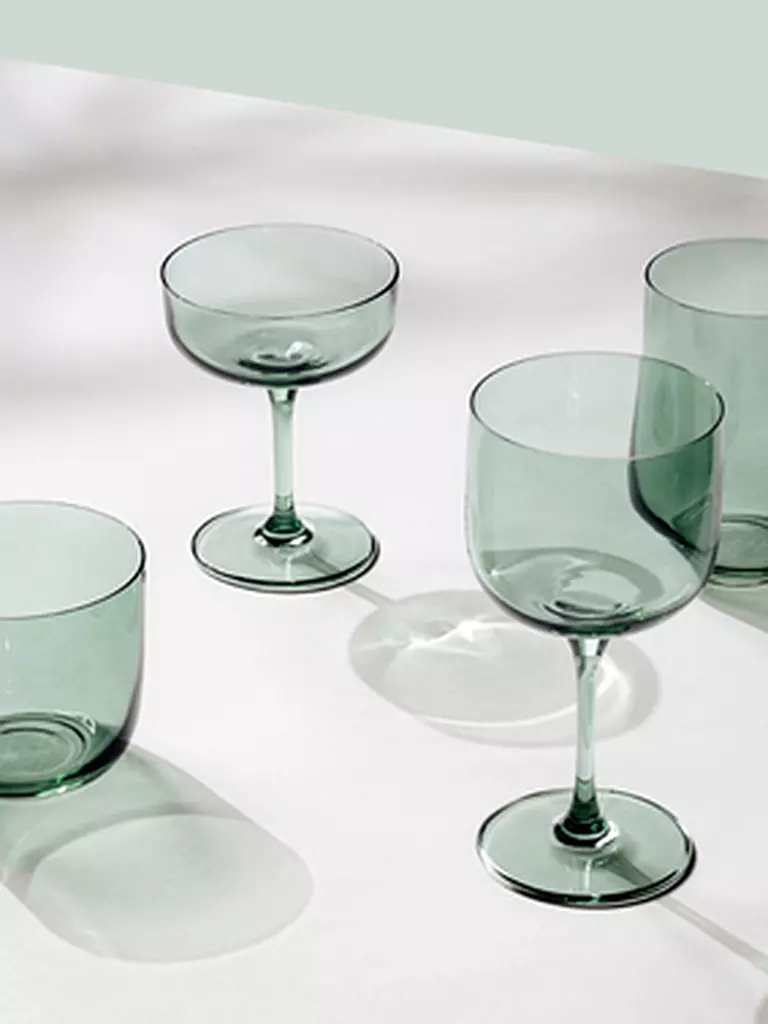 LIKE BY VILLEROY & BOCH | Longdrinkglas 2er Set LIKE GLASS 385ml Sage | grau