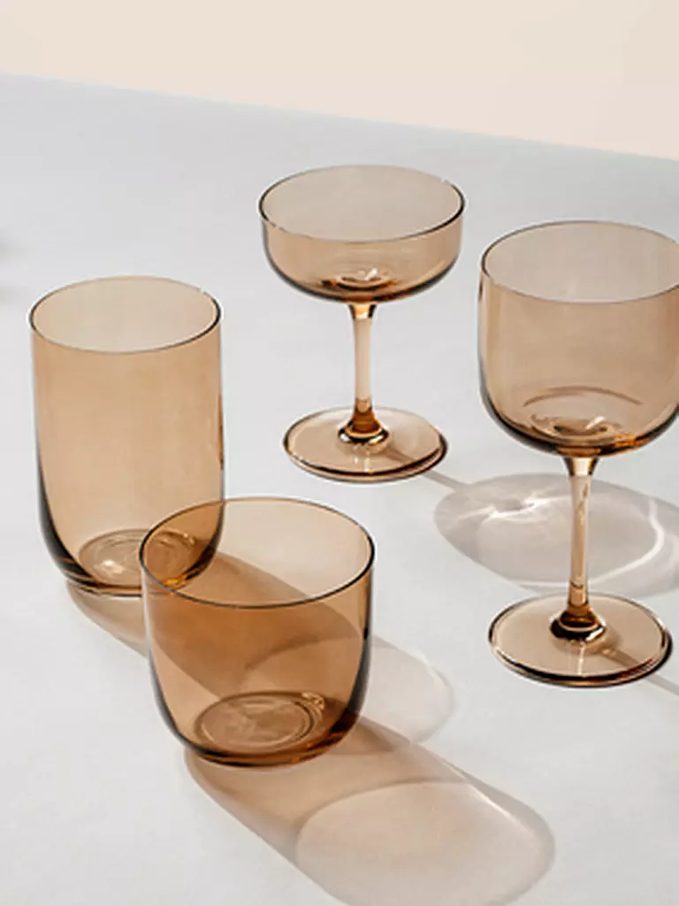 LIKE BY VILLEROY & BOCH | Wasserglas 2er Set LIKE GLASS 280ml Clay | orange