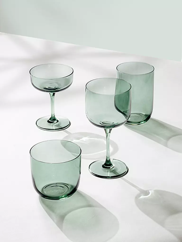 LIKE BY VILLEROY & BOCH | Wasserglas 2er Set LIKE GLASS 280ml Sage | grün