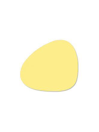 LIND DNA | Glasuntersetzer 11x13cm CURVE Nupo Oval Yellow 