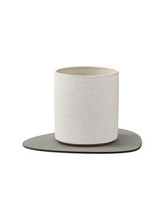 LIND DNA |  Glasuntersetzer 11x13cm CORDUROY OVAL Light Grey
