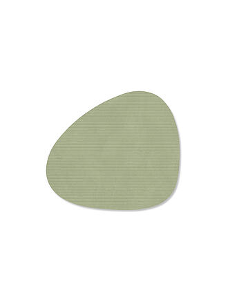 LIND DNA |  Glasuntersetzer 11x13cm CORDUROY OVAL Olive Green 