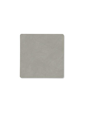 LIND DNA |  Glasuntersetzer 10x10cm CORDUROY ECKIG Light Grey