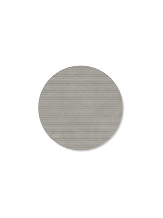 LIND DNA |  Glasuntersetzer 10cm CORDUROY RUND Light Grey