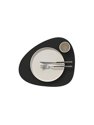 LIND DNA | Leder-Platzset 37x44cm NUPO oval Black Ink 