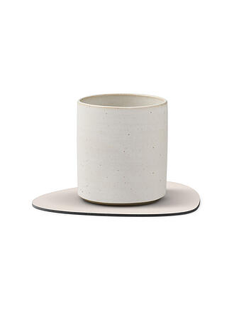 LIND DNA | Leder-Untersetzer oval NUPO 11x13cm Soft Nude