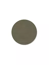 LIND DNA |  Glasuntersetzer 10cm CORDUROY RUND Nougat  | dunkelgrün