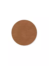 LIND DNA |  Glasuntersetzer 10cm CORDUROY RUND Nougat  | braun