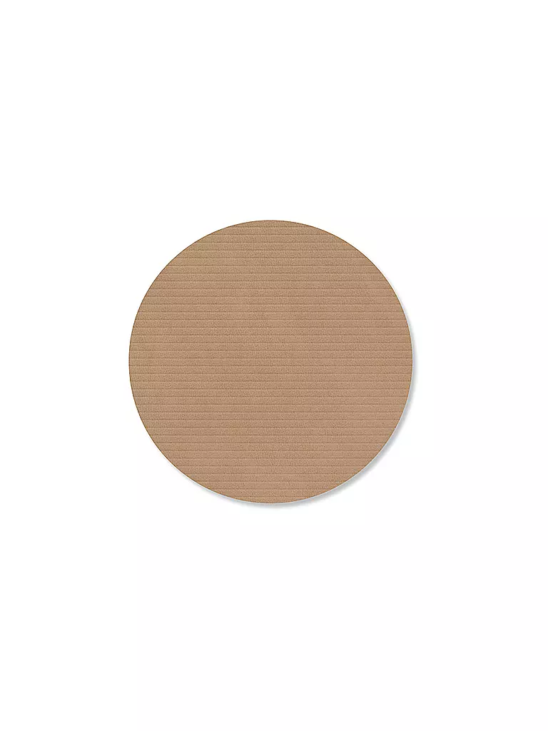LIND DNA |  Glasuntersetzer 10cm CORDUROY RUND Nougat  | camel
