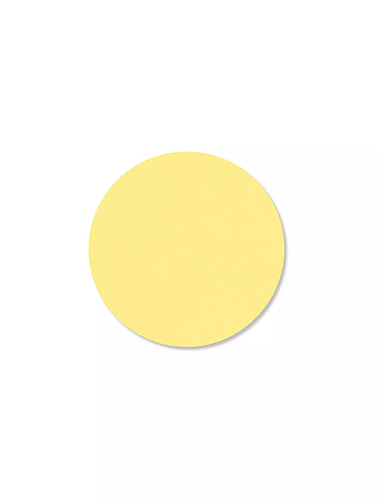 LIND DNA | Glasuntersetzer 10cm CIRCLE Yellow  | gelb