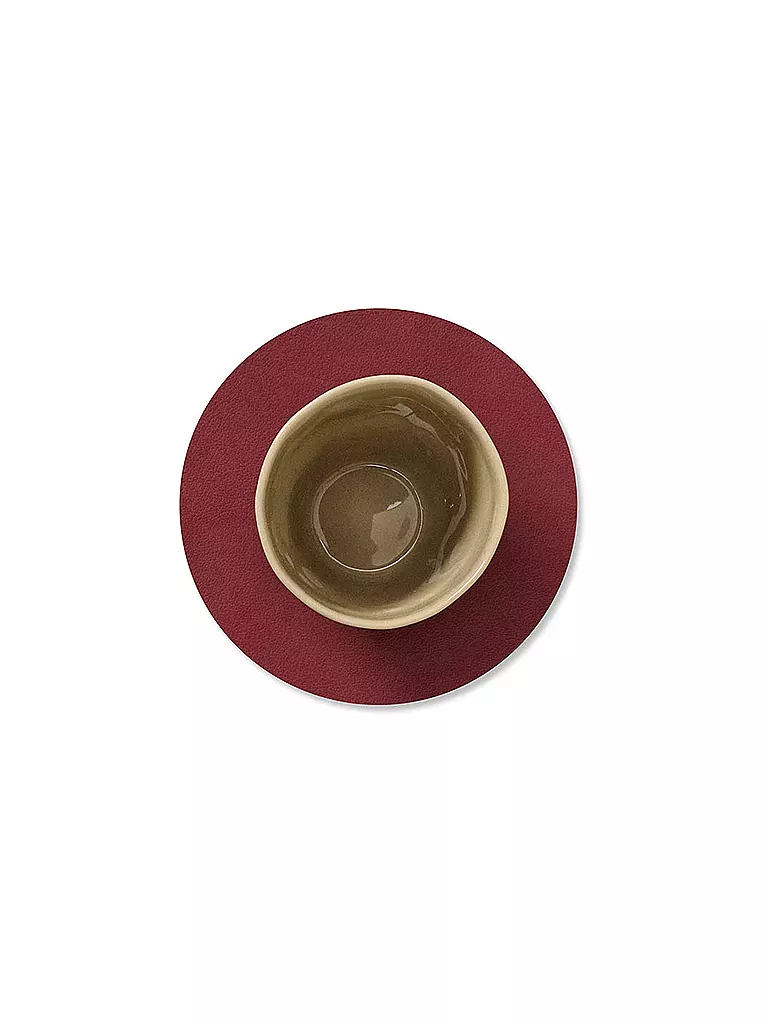 LIND DNA | Glasuntersetzer 10cm CIRCLE Yellow | gelb