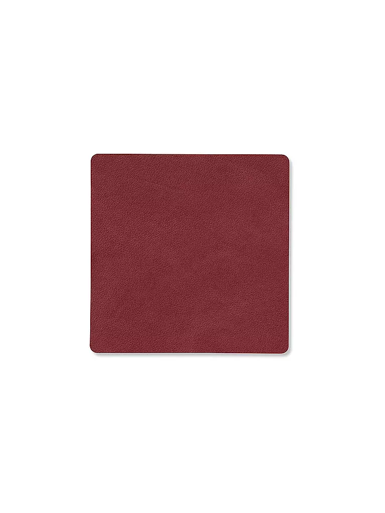 LIND DNA | Glasuntersetzer 10x10cm SQAURE  Red | rot