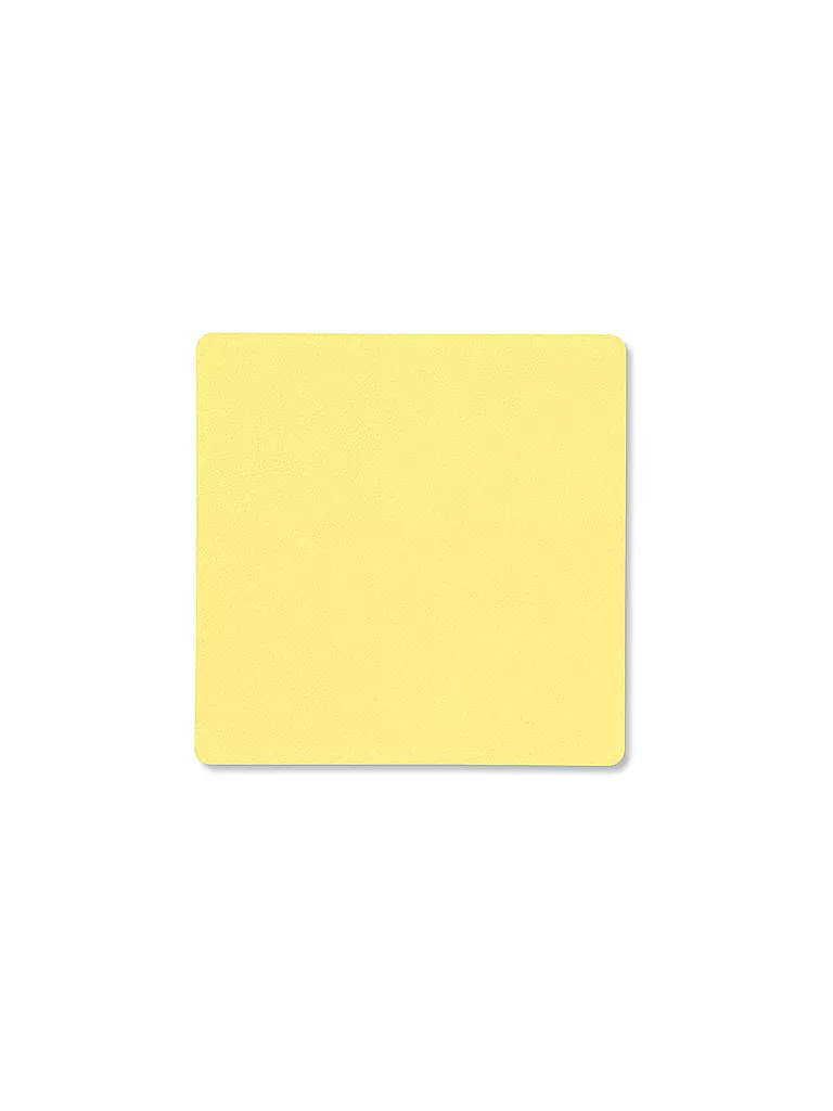 LIND DNA | Glasuntersetzer 10x10cm SQAURE  Yellow  | gelb