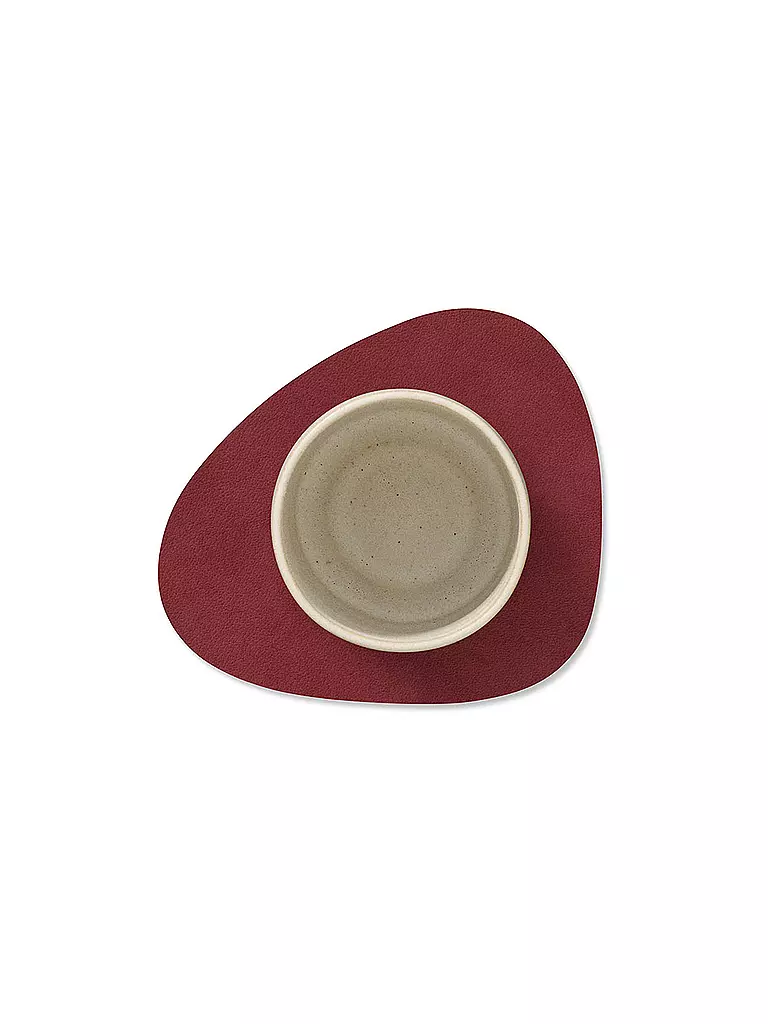 LIND DNA | Glasuntersetzer 11x13cm CURVE  Red | gelb